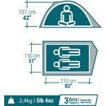 Decathlon Quechua 2 Kişilik Çadır - Mh100 - Görsel 4