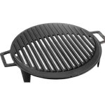 Lava Döküm Mangal Izgarası  Kulplu Çap 37 cm Yuvarlak - Görsel 2