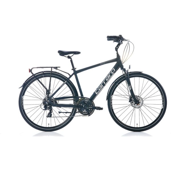 Carraro Elite 706 Erkek Şehir Bisikleti 520H Hd 28 Jant 21 Vites Mat Siyah-Gri-Krom