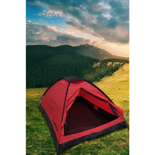 Campious Imera 2 Kişilik Kırmızı Kamp Bahçe Piknik Çadırı