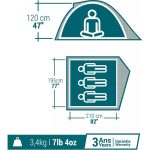 Quechua Campche Kamp Çadırı 3 Kişilik - Görsel 2