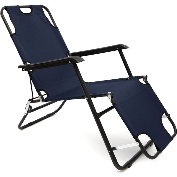 Moniev Katlanır Şezlong Plaj Şezlongu Portatif Kamp Sandalyesi ve Bahçe Şezlongu