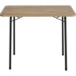 Bofigo 60X80 Çam Desenli Katlanır Masa Balkon Bahçe Kamp Masası Piknik Masası