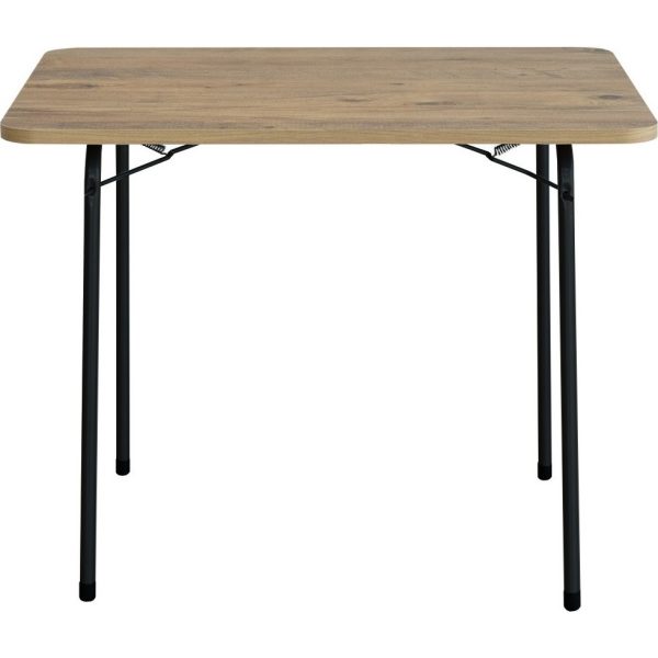 Bofigo 60X80 Çam Desenli Katlanır Masa Balkon Bahçe Kamp Masası Piknik Masası