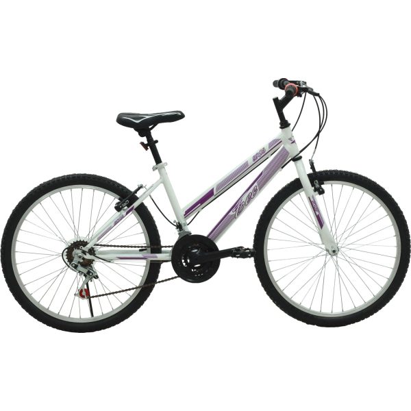 Belderia Tec Eros 24" Jant 21 Vites V-Fren Beyaz-Lila Dağ Bisikleti