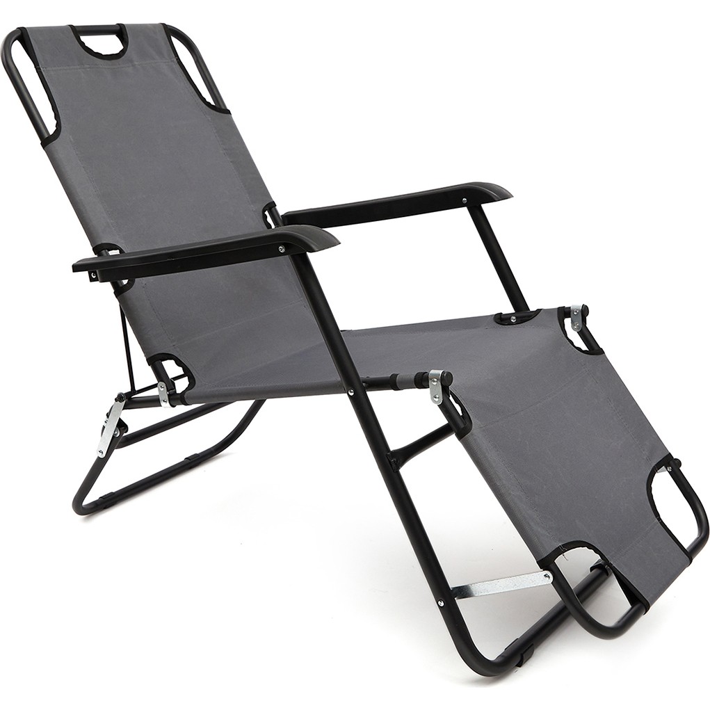 110000227375487.jpg Moniev Katlanır Şezlong Plaj Şezlongu Portatif Kamp Sandalyesi ve Bahçe Şezlongu - Görsel 1