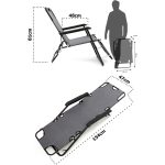 Moniev Katlanır Şezlong Plaj Şezlongu Portatif Kamp Sandalyesi ve Bahçe Şezlongu - Görsel 8