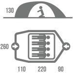 Husky Baron 4 Kişilik 4 Mevsim Çadır Yeşil - Görsel 4