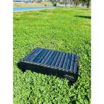 İklim Kamp Piknik Mangalı Katlanabilir Ayaklı Oluklu Izgara Yağ Hazneli - Görsel 3