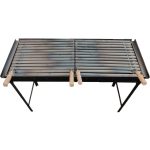 İklim 40X100 cm Demir Mangal Barbekü Oluklu Izgara - Görsel 3
