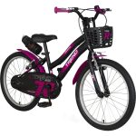 Trendbike Vento 20 Jant Bisiklet 6-9 Yaş Kız Çocuk Bisikleti Siyah-Fuşya 20.404-S-F