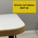 Moniev 4 Adet Kamp Sandalyesi Bardaklıklı Lüks Piknik Sandalye Gri + Katlanır Mdf Masa - Görsel 4