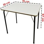 Moniev 4 Adet Kamp Sandalyesi Bardaklıklı Lüks Piknik Sandalye Gri + Katlanır Mdf Masa - Görsel 6