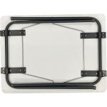 Moniev 4 Adet Kamp Sandalyesi Bardaklıklı Lüks Piknik Sandalye Gri + Katlanır Mdf Masa - Görsel 7