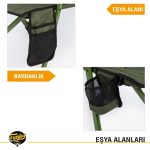 Funky Chaırs Comfort 3 Kademeli Katlanabilir Kamp Sandalyesi - Görsel 5