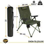 Funky Chaırs Comfort 3 Kademeli Katlanabilir Kamp Sandalyesi - Görsel 7