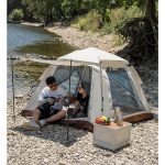 Bintech Angeleye 4 Tarafı Kare Tenteli Tam Otomatik Kamp Çadırı 4 Kişilik - Görsel 3