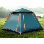 SHUFA Tam Otomatik Su Ve Rüzgar Geçirmez Gölgelikli Tenteli 4-6 Kişilik Kamp Çadırı 240*240*155cm - Görsel 4
