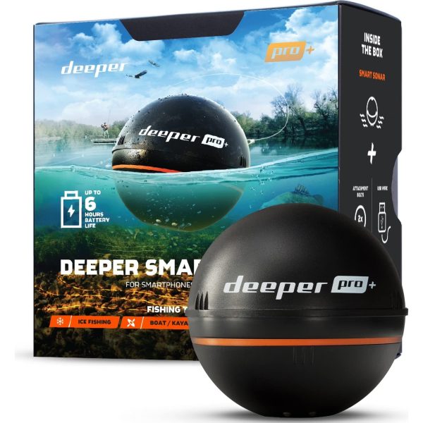 Deeper Pro+ Akıllı Sonar Yayınlanabilir ve Taşınabilir Wifi Balık Bulucu