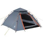 Love Is Everywhere Where Tomorrow Kuppel Otomatik Çadır-Gri