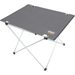 Haegs Ultralight Katlanır Kamp Masası, Piknik, Bbq, Balıkçılık, Avcılık, Plaj, Hiking Için Taşınabilir Kompakt Roll Up Outdoor Kamp Masası Büyük Boy - Gri
