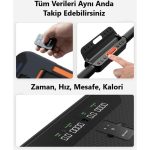 Urevo 2.5hp 2in1 Katlanabilir Koşu Ve Yürüyüş Bandı Siyah 0-12KM (Distribütör Garantili) - Görsel 4