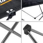 Haegs Ultralight Katlanır Kamp Masası, Piknik, Bbq, Balıkçılık, Avcılık, Plaj, Hiking Için Taşınabilir Kompakt Roll Up Outdoor Kamp Masası Büyük Boy - Gri - Görsel 6