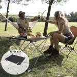 Haegs Ultralight Katlanır Kamp Masası, Piknik, Bbq, Balıkçılık, Avcılık, Plaj, Hiking Için Taşınabilir Kompakt Roll Up Outdoor Kamp Masası Büyük Boy - Gri - Görsel 8