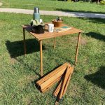 Bag The Joy 70x70x55 Katlanır Rulo Kamp ve Piknik Masası - Kahverengi - Görsel 8