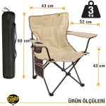 Funky Chairs V2 Toprak Lüks Kamp Sandalyesi XL - Görsel 5