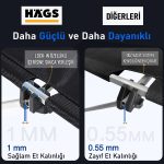 Haegs Ultralight Katlanır Kamp Sehpası, Piknik, Bbq, Balıkçılık, Avcılık, Plaj Için Taşınabilir Kompakt Outdoor Kamp Piknik Masası  Küçük - Siyah - Görsel 4