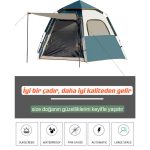 Shufa - Tam Otomatik Su ve Rüzgar Geçirmez Gölgelikli Altıgen Çadır Aile Çadırı 280*240*155 cm - Görsel 4