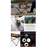 Haegs Full Alüminyum Katlanır Kamp Sehpası, Piknik, Plaj, Ourdoor Hafif Kamp Masası Orta Boy - Gümüş - Görsel 7