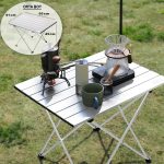 Haegs Full Alüminyum Katlanır Kamp Sehpası, Piknik, Plaj, Ourdoor Hafif Kamp Masası Orta Boy - Gümüş - Görsel 2