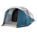 Decathlon Quechua 4 Kişilik Kamp Çadırı - 1 Odalı - Arpenaz 4.1 Fresh & Black