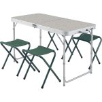 Quechua Katlanır Kamp Masası - 4 Tabureli - 4/6 Kişilik