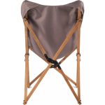 Bag The Joy Ahşap Katlanır Kamp & Bahçe Sandalyesi – Kahverengi Iskelet - Koyu Gri Kılıf - Görsel 3