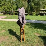 Bag The Joy Ahşap Katlanır Kamp & Bahçe Sandalyesi – Kahverengi Iskelet - Koyu Gri Kılıf - Görsel 7