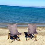 Bag The Joy Ahşap Katlanır Kamp & Bahçe Sandalyesi – Kahverengi Iskelet - Koyu Gri Kılıf - Görsel 8