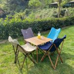 Bag The Joy 70x70x55 Katlanır Rulo Kamp ve Piknik Masası - Kahverengi - Görsel 11