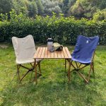 Bag The Joy 70x70x55 Katlanır Rulo Kamp ve Piknik Masası - Kahverengi - Görsel 13