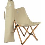 Bag The Joy Ahşap Katlanır Masa Sandalye Seti Kahverengi - Bej Kılıf 70X70X55 Kahverengi Masa - Görsel 2