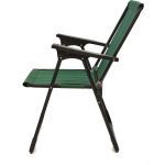 Moniev 2 Adet Kamp Sandalyesi Katlanır Piknik Sandalye Oval Bardaklıklı Yeşil - Görsel 3