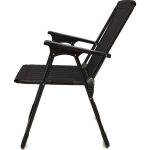 Moniev 2 Adet Kamp Sandalyesi Katlanır Piknik Sandalye Oval Bardaklıklı Siyah - Görsel 3