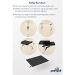 Panipal Outdoor Alüminyum, Katlanabilir Kamp ve Piknik Masası, Omuz Askılı Çantasıyla L - Görsel 4