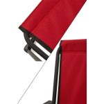 Moniev Natura 2 Adet Kamp Sandalyesi Katlanır Piknik Sandalye Oval Bardaklıklı Kırmızı - Görsel 3