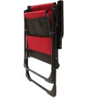 Moniev Natura 2 Adet Kamp Sandalyesi Katlanır Piknik Sandalye Oval Bardaklıklı Kırmızı - Görsel 5