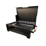 Buff Pratik Katlanır Mangal Krom Izgaralı Kolay Katlanabilir Mangal Koruma Kılıflı Dayanıklı Mangal