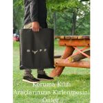 Buff Pratik Katlanır Mangal Krom Izgaralı Kolay Katlanabilir Mangal Koruma Kılıflı Dayanıklı Mangal - Görsel 5