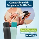 Tapp Water Bottlepro - Yeniden Kullanılabilir Su Filtresi Şişe 750 Ml. 80’den Fazla Kirletici Madde Filtreler. Bpa Içermez. Sürdürülebilir Yedek Filtre - Görsel 4